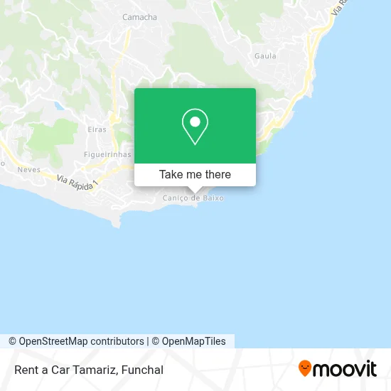 Rent a Car Tamariz map