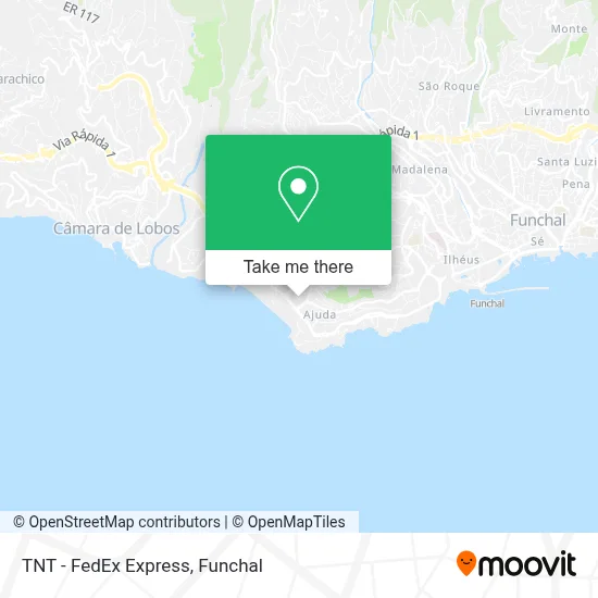 TNT - FedEx Express map