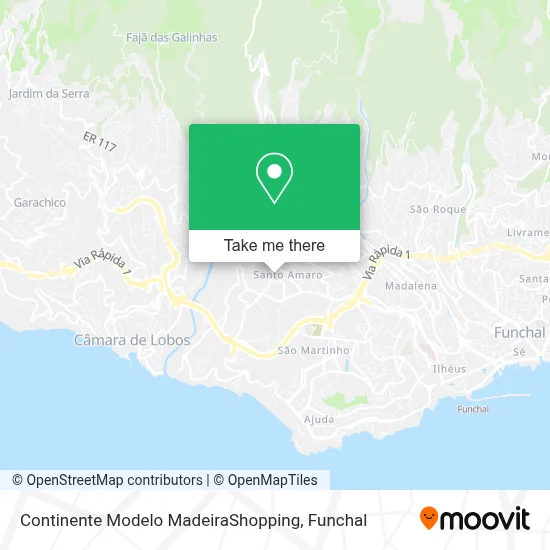 Continente Modelo MadeiraShopping map