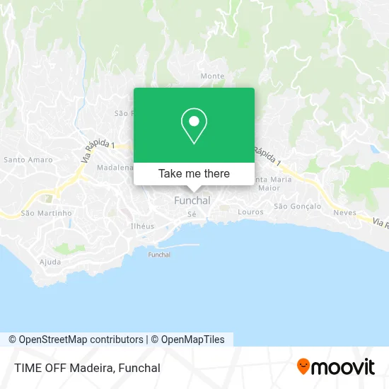 TIME OFF Madeira map
