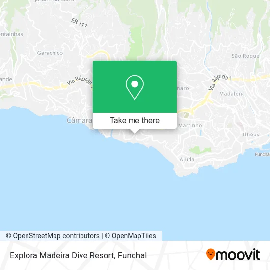Explora Madeira Dive Resort map