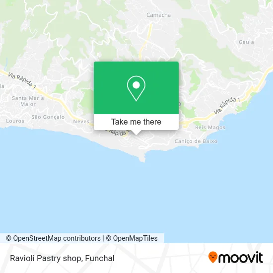 Ravioli Pastry shop map