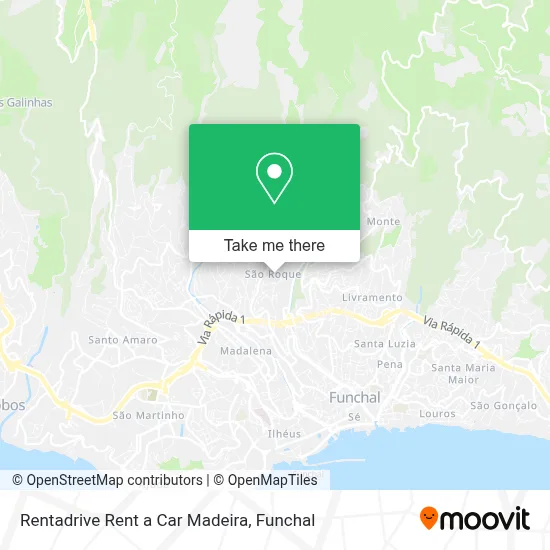 Rentadrive Rent a Car Madeira map