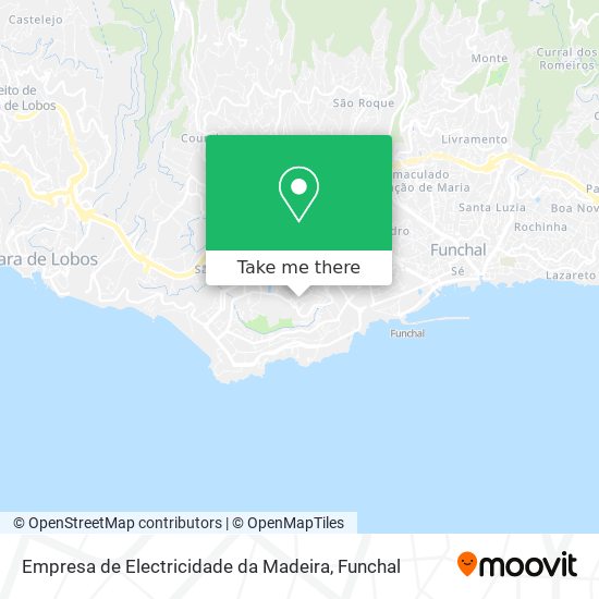 Empresa de Electricidade da Madeira mapa