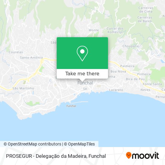 PROSEGUR - Delegação da Madeira map