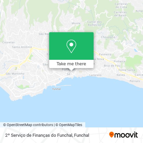 2º Serviço de Finanças do Funchal mapa