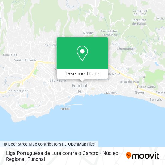 Liga Portuguesa de Luta contra o Cancro - Núcleo Regional map