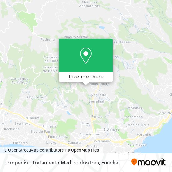 Propedis - Tratamento Médico dos Pés mapa