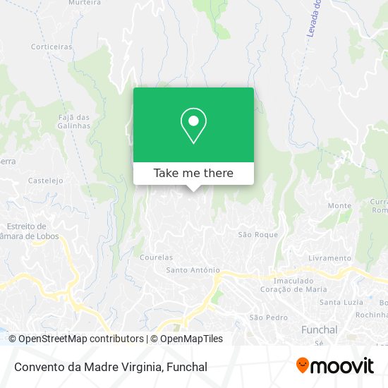 Convento da Madre Virginia mapa