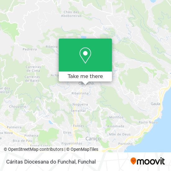 Cáritas Diocesana do Funchal mapa