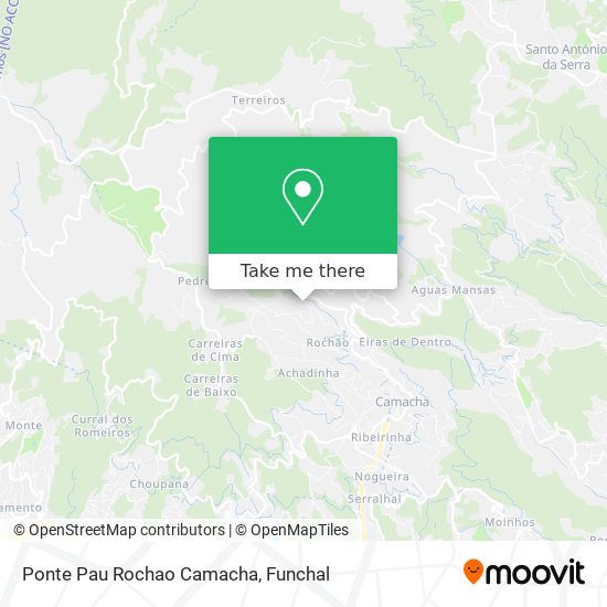 Ponte Pau Rochao Camacha mapa