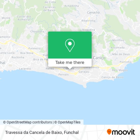 Travessa da Cancela de Baixo map