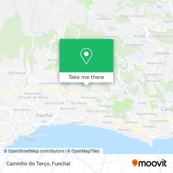 Caminho do Terço mapa
