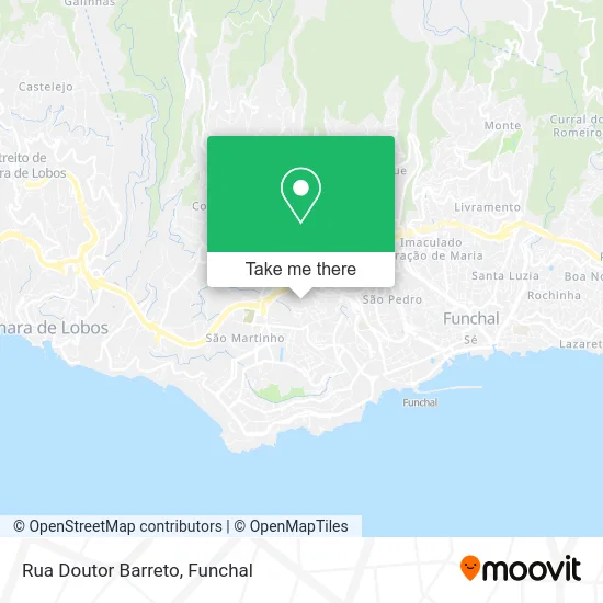 Rua Doutor Barreto map