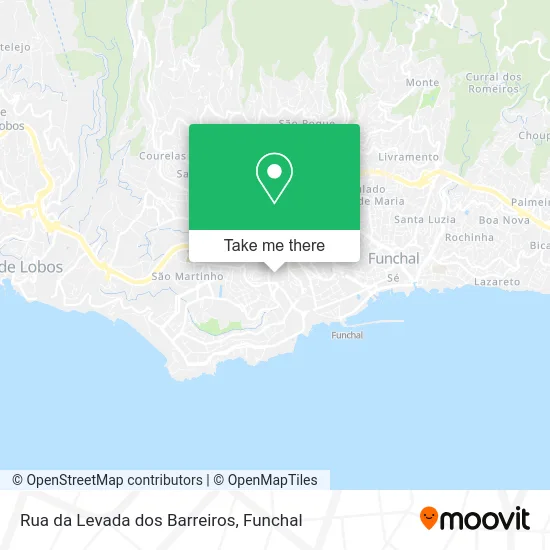 Rua da Levada dos Barreiros map