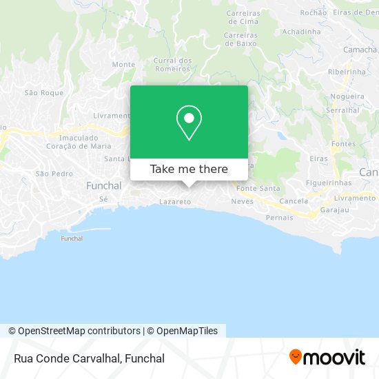 Rua Conde Carvalhal mapa