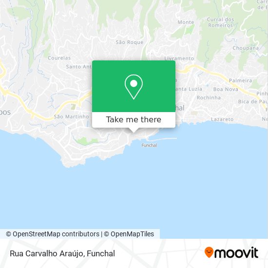 Rua Carvalho Araújo mapa