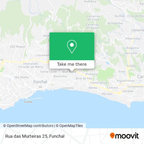 Rua das Murteiras 25 mapa