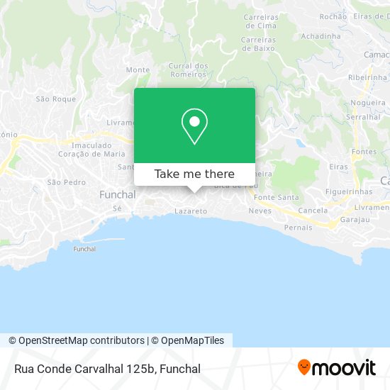 Rua Conde Carvalhal 125b mapa