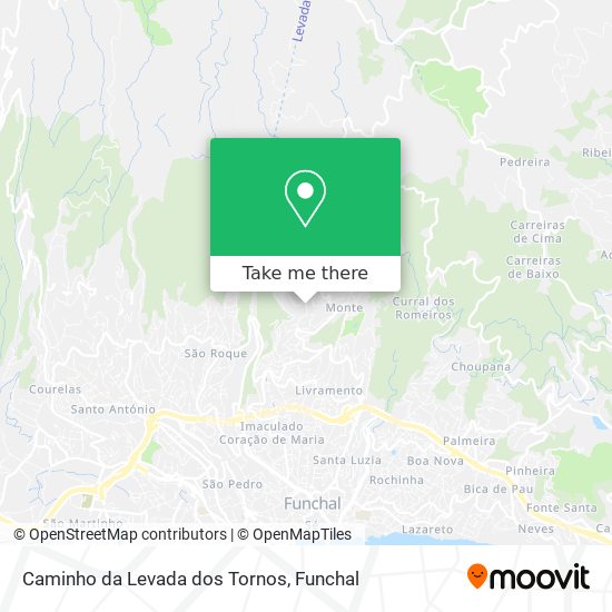 Caminho da Levada dos Tornos map