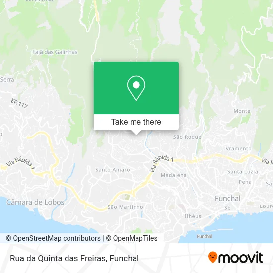 Rua da Quinta das Freiras map