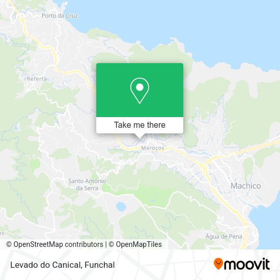 Levado do Canical mapa