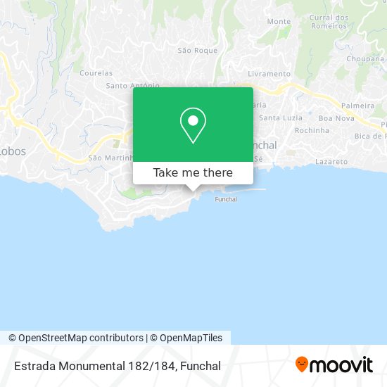Estrada Monumental 182/184 map