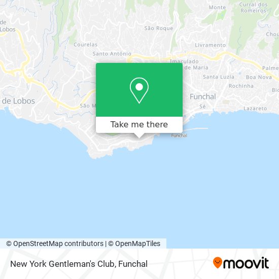 New York Gentleman's Club map