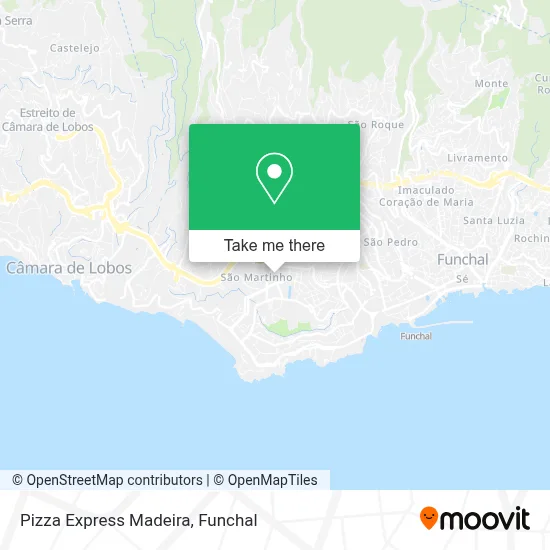 Pizza Express Madeira map