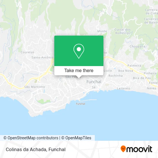 Colinas da Achada map