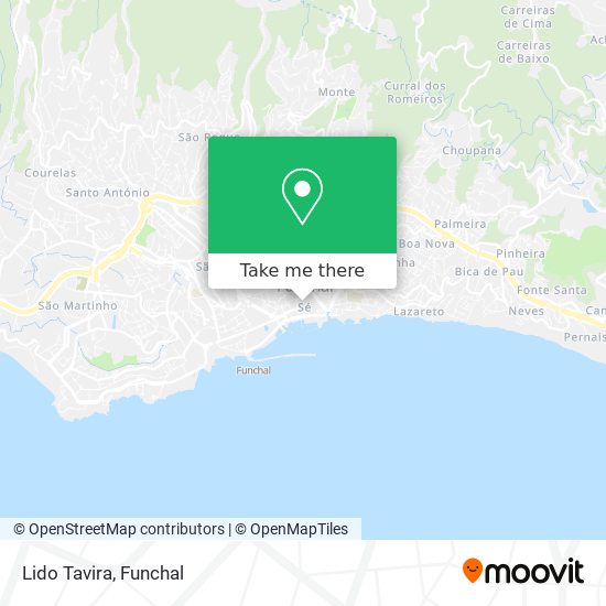 Lido Tavira mapa