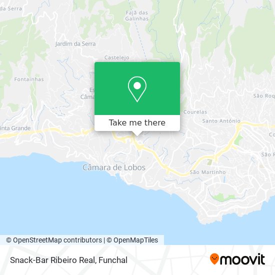 Snack-Bar Ribeiro Real map