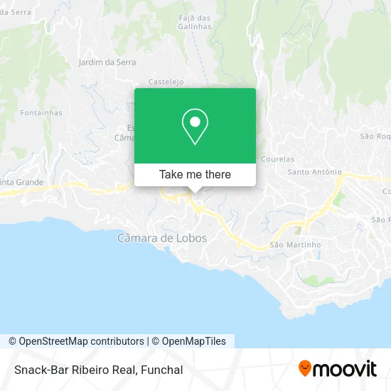 Snack-Bar Ribeiro Real map