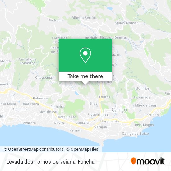 Levada dos Tornos Cervejaria map