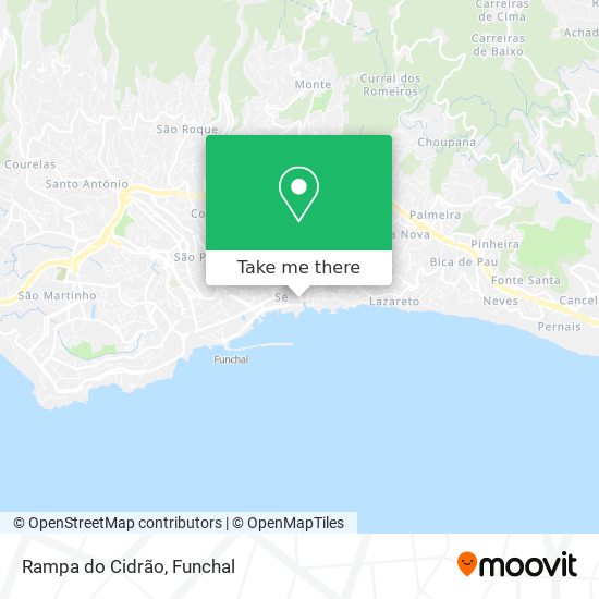 Rampa do Cidrão map