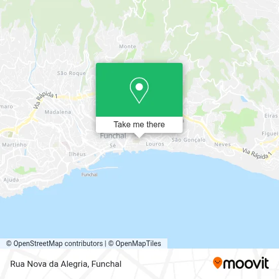Rua Nova da Alegria map