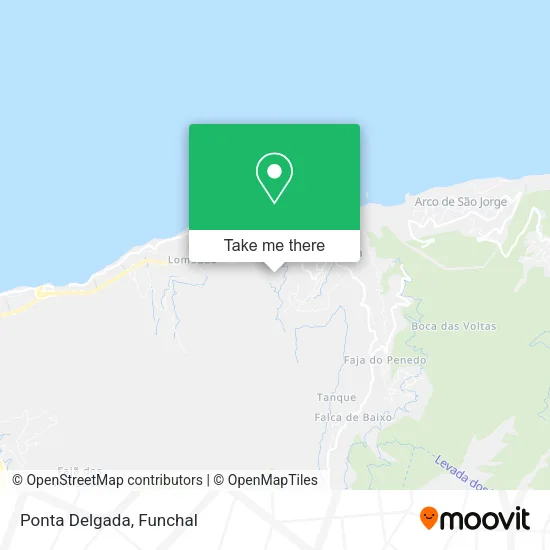 Ponta Delgada map
