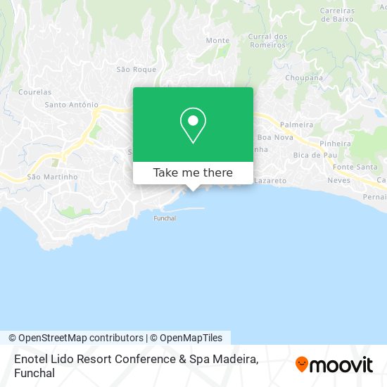 Enotel Lido Resort Conference & Spa Madeira map
