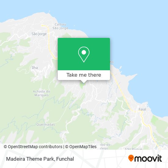 Madeira Theme Park map