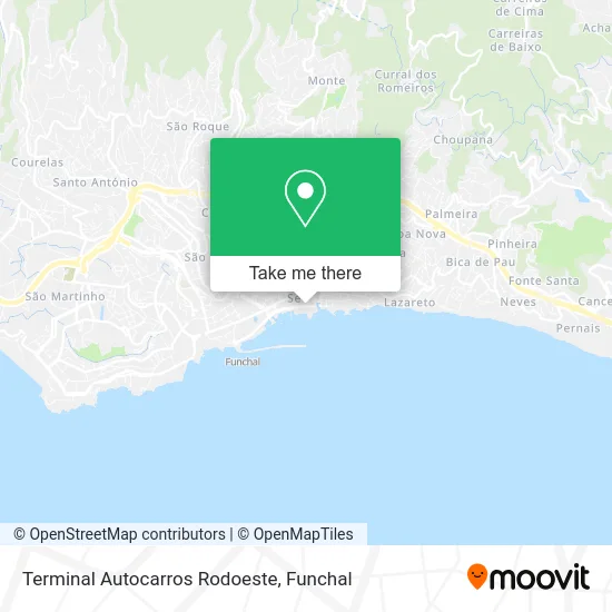 Terminal Autocarros Rodoeste map