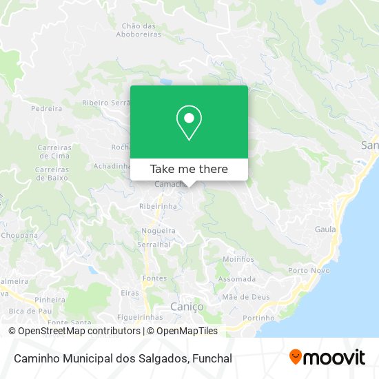 Caminho Municipal dos Salgados mapa