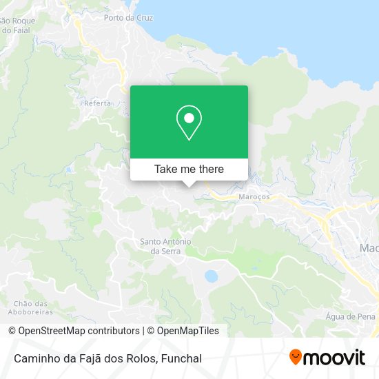Caminho da Fajã dos Rolos map