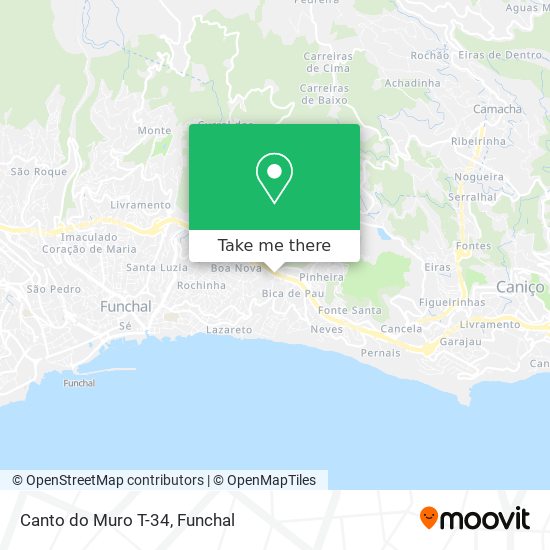 Canto do Muro T-34 mapa