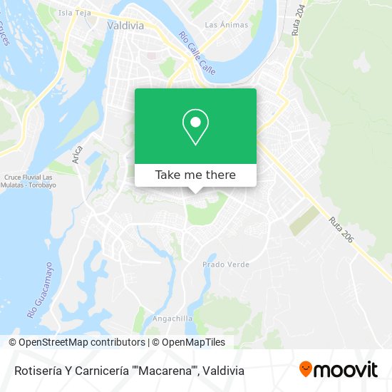 Mapa de Rotisería Y Carnicería ""Macarena""
