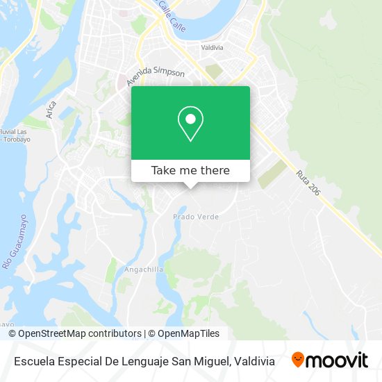 Escuela Especial De Lenguaje San Miguel map