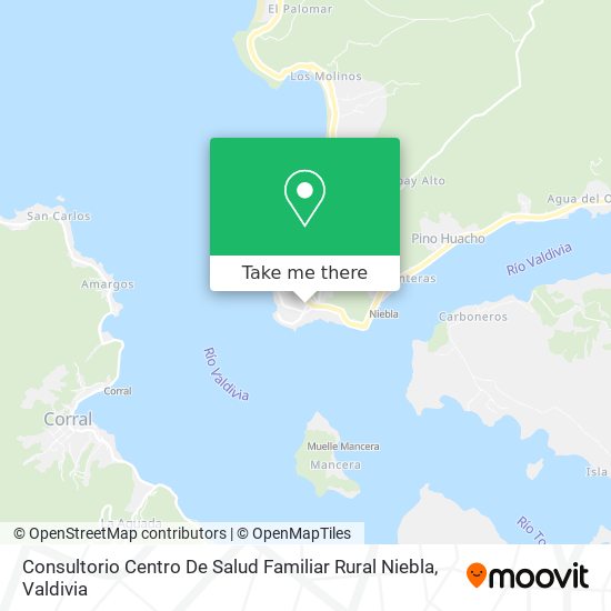 Mapa de Consultorio Centro De Salud Familiar Rural Niebla