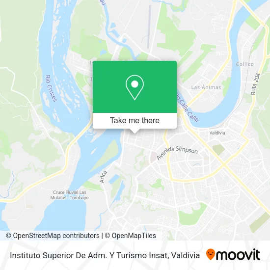 Mapa de Instituto Superior De Adm. Y Turismo Insat