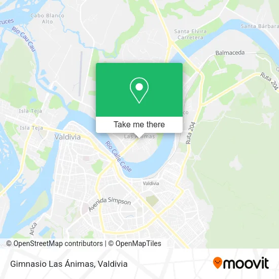 Gimnasio Las Ánimas map