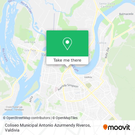 Coliseo Municipal Antonio Azurmendy Riveros map