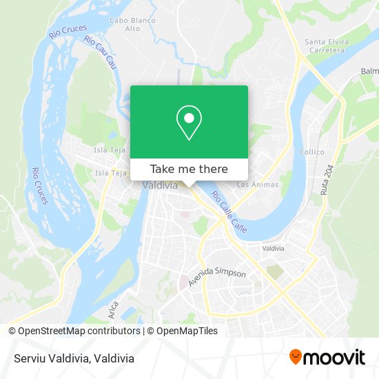 Mapa de Serviu Valdivia